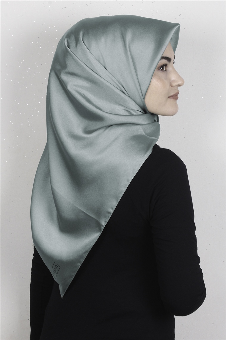 Piramit Düz Renk Eşarp 1340-66 Mint Yeşili