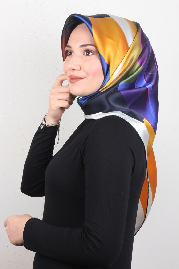 Piramit İpek Eşarp 1856-9
