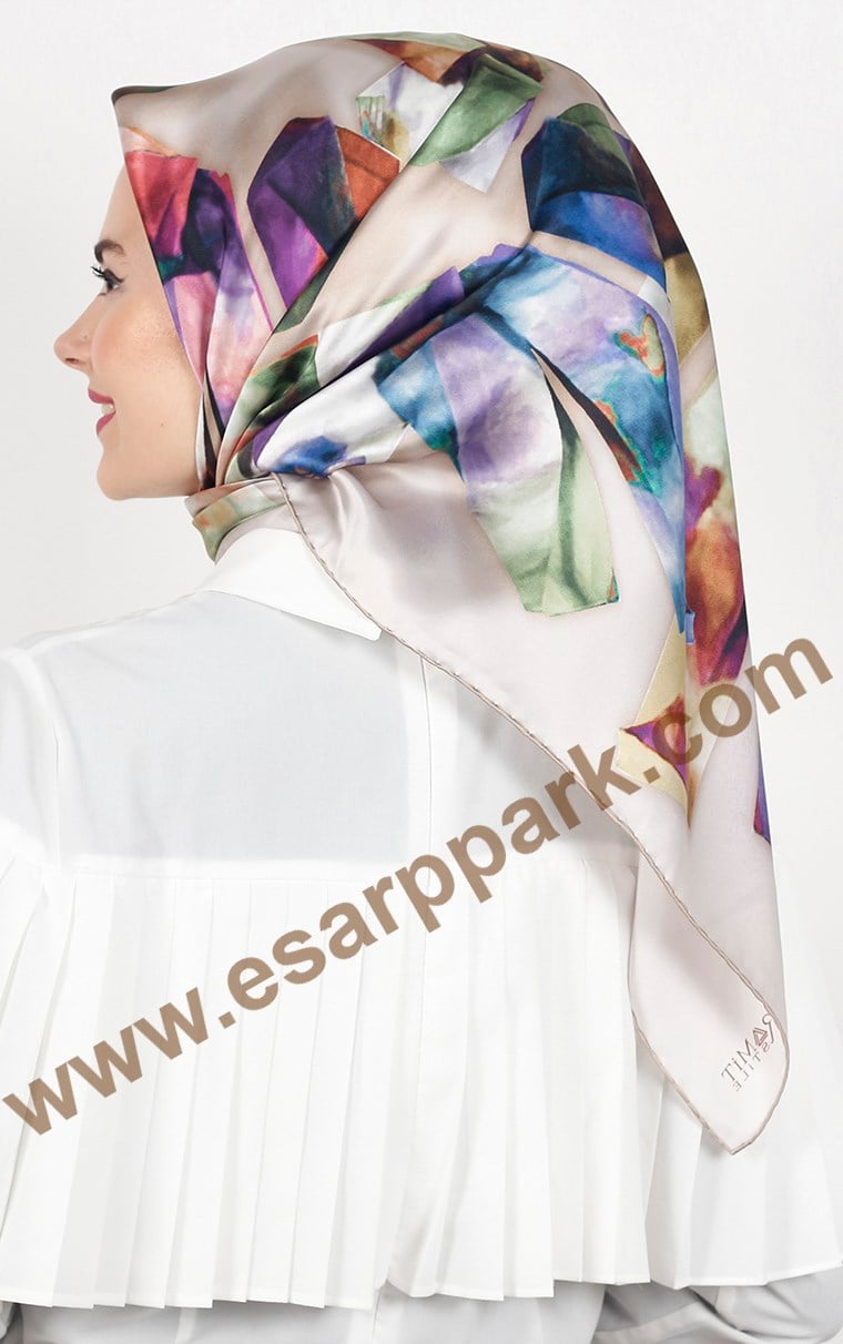 Piramit İpek Eşarp 1857-3