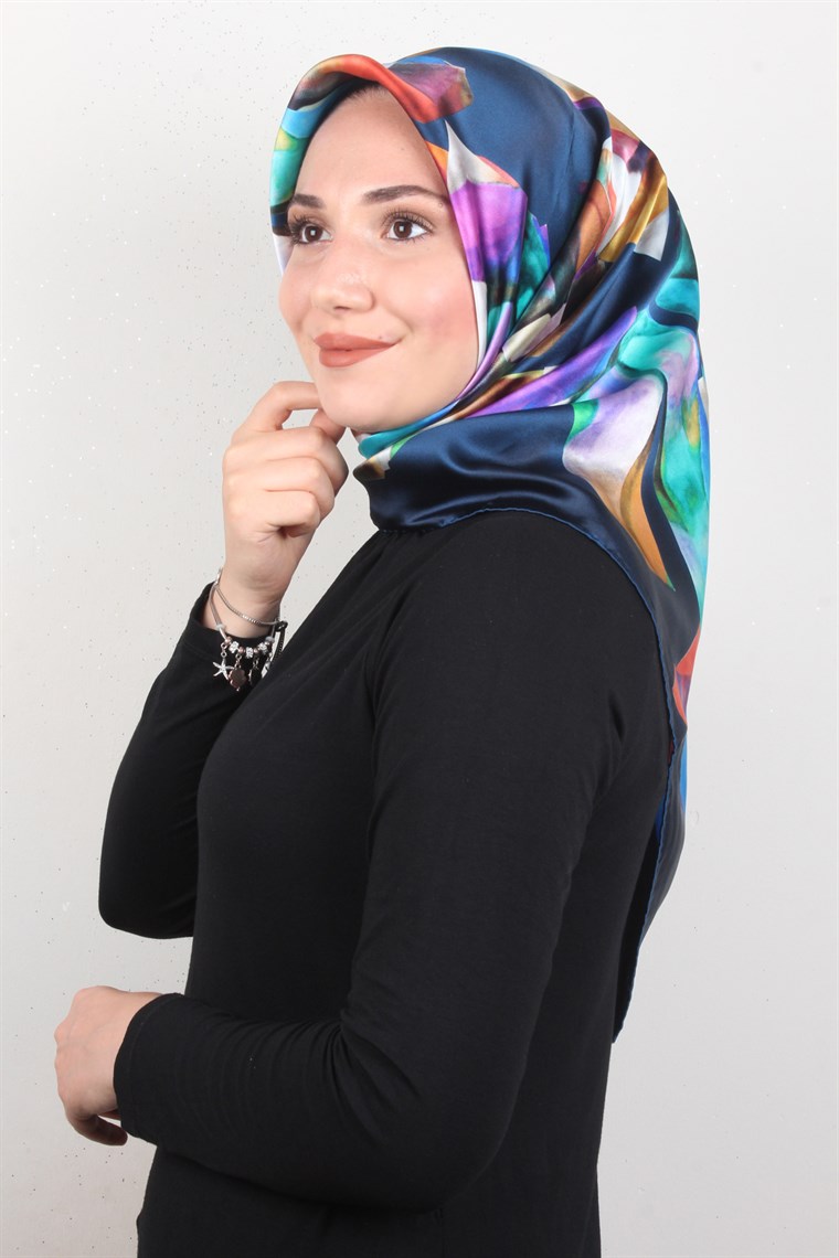 Piramit İpek Eşarp 1857-5