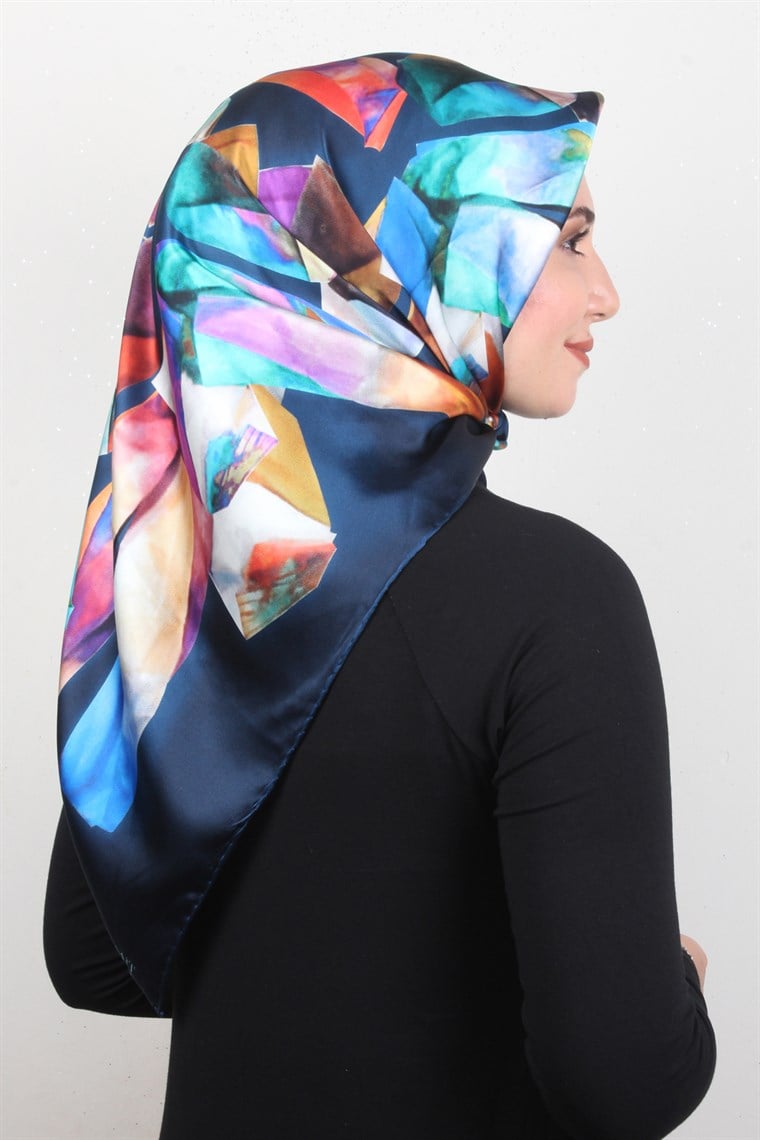 Piramit İpek Eşarp 1857-5