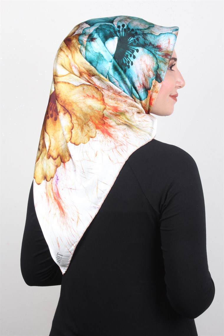 Piramit İpek Eşarp 1858-5