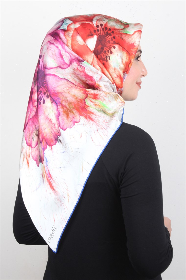 Piramit İpek Eşarp 1858-6