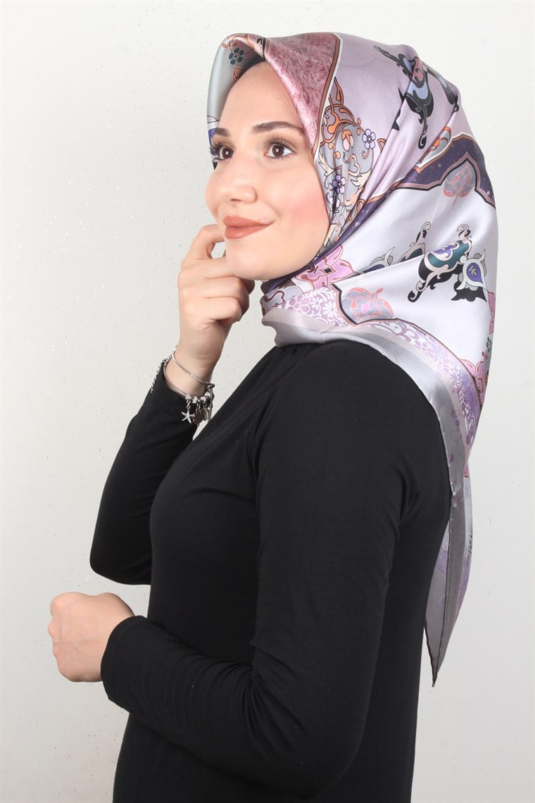 Piramit İpek Eşarp 1889-4