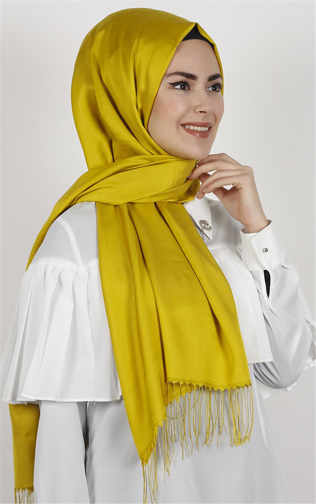 Piramit İpeksi Şal 2806-13 Altın Sarısı