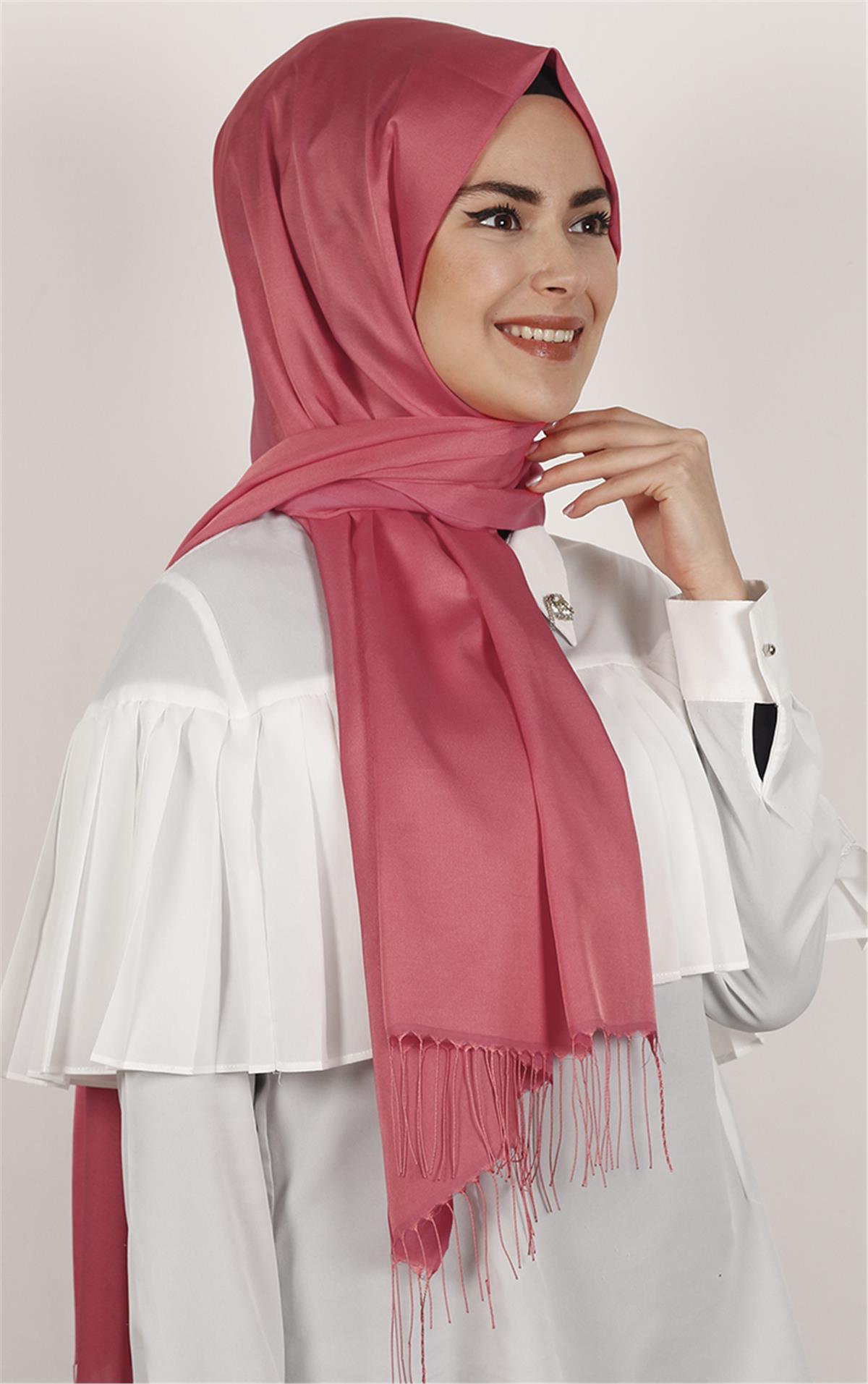 Piramit İpeksi Şal 2806-22 Mercan