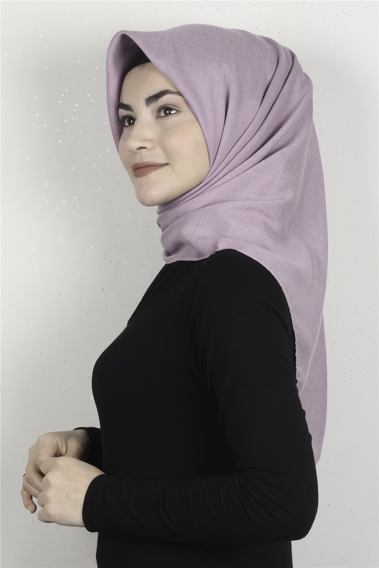 Piramit Keten Eşarp 1395-39 Toz Pembe