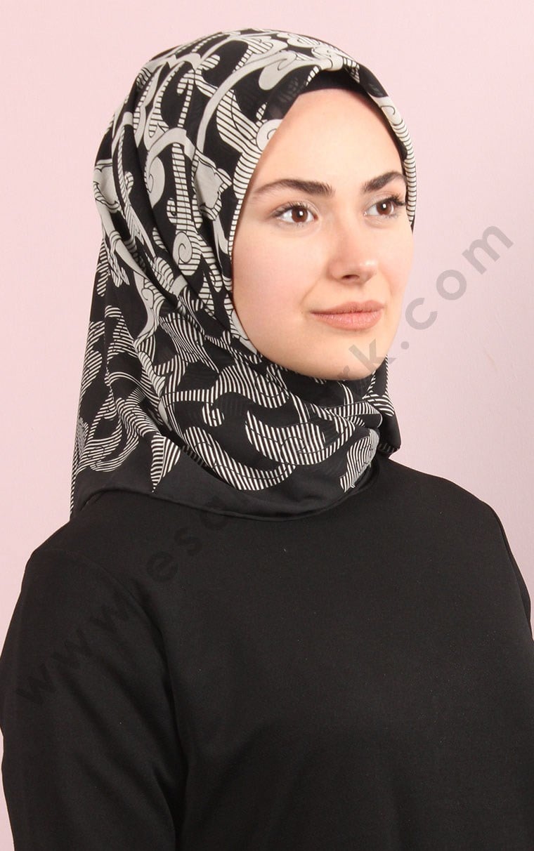 Piramit Krep Eşarp 11600-16