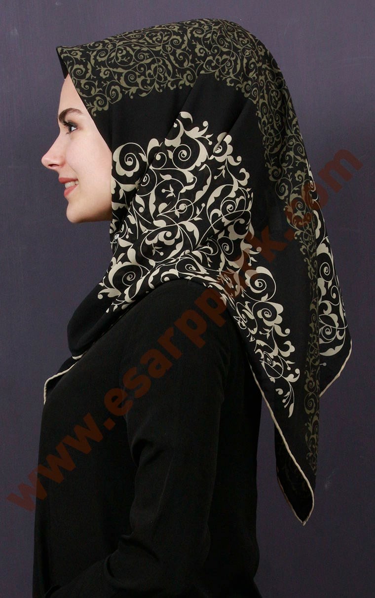 Piramit Krep Eşarp 11600-24