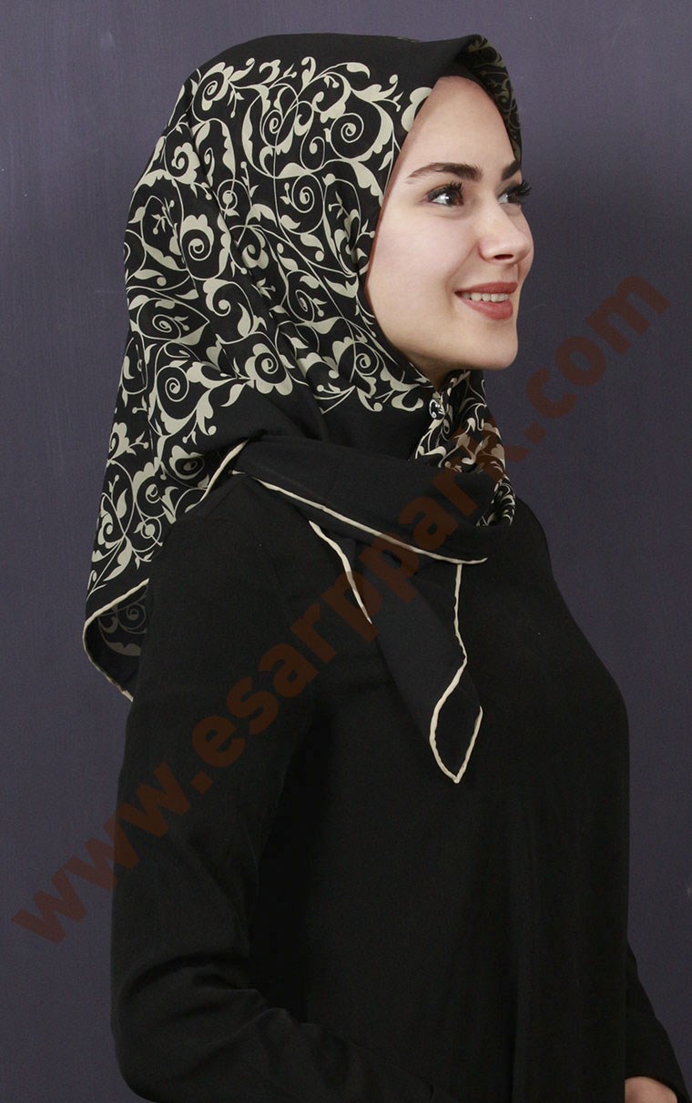 Piramit Krep Eşarp 11600-24