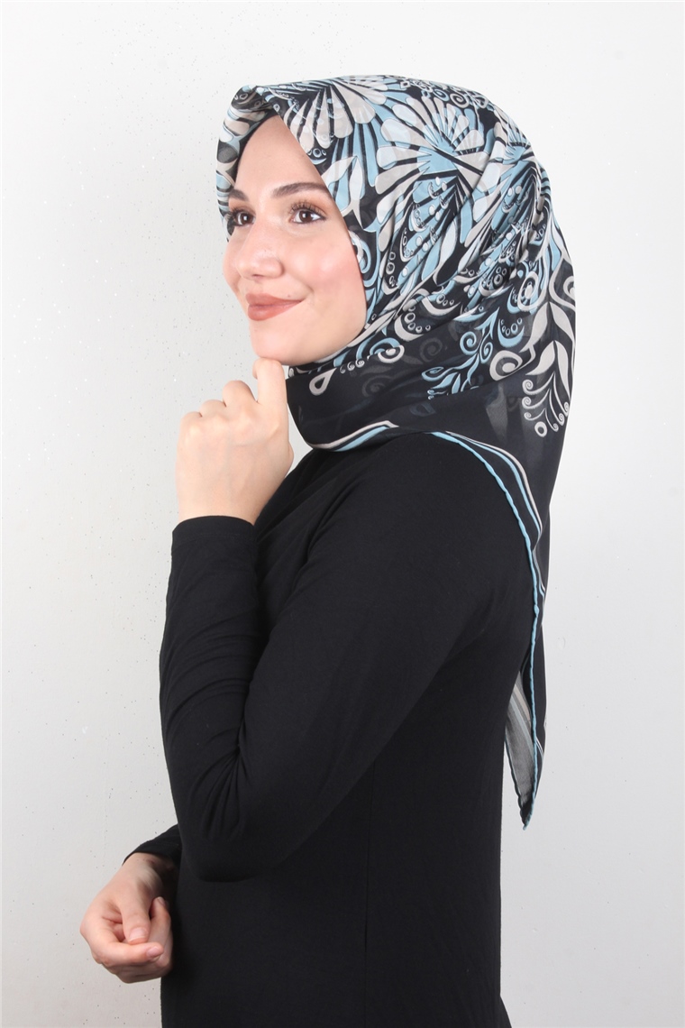 Piramit Krep Eşarp 11600-35