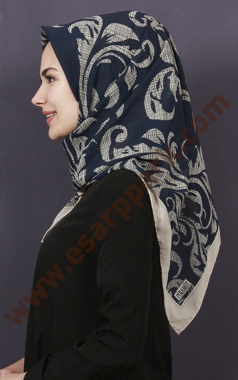 Piramit Krep Eşarp 11600-36