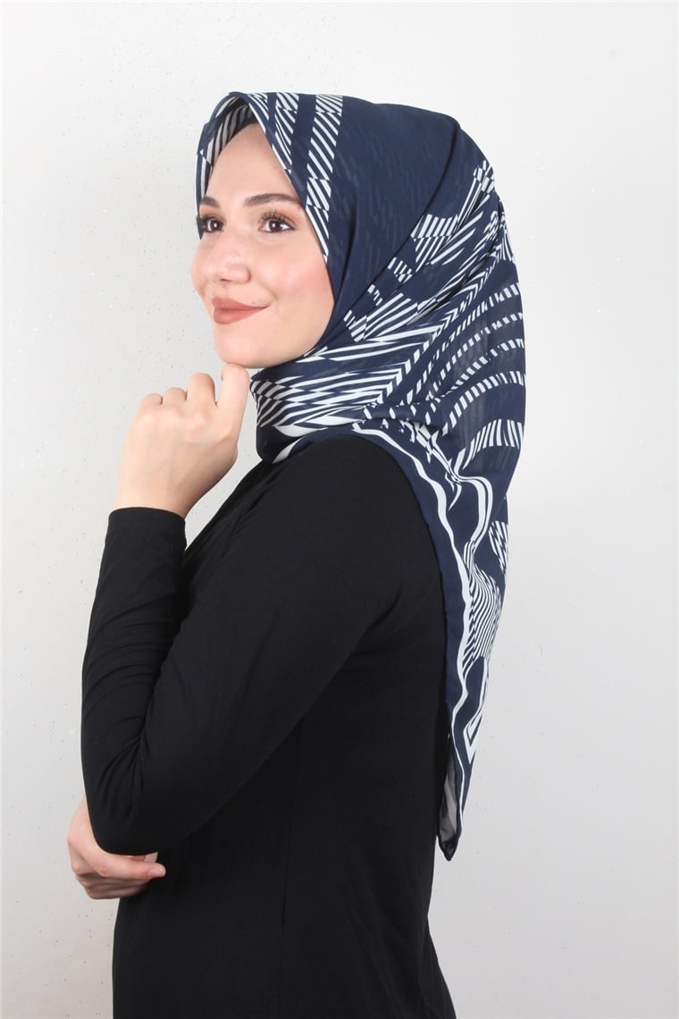 Piramit Krep Eşarp 11600-55