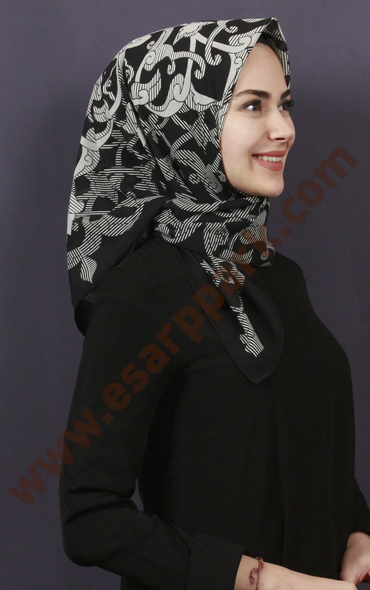 Piramit Krep Eşarp 11600-66