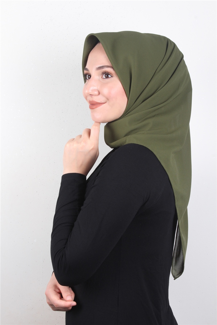 Piramit Krep Eşarp 11601-4