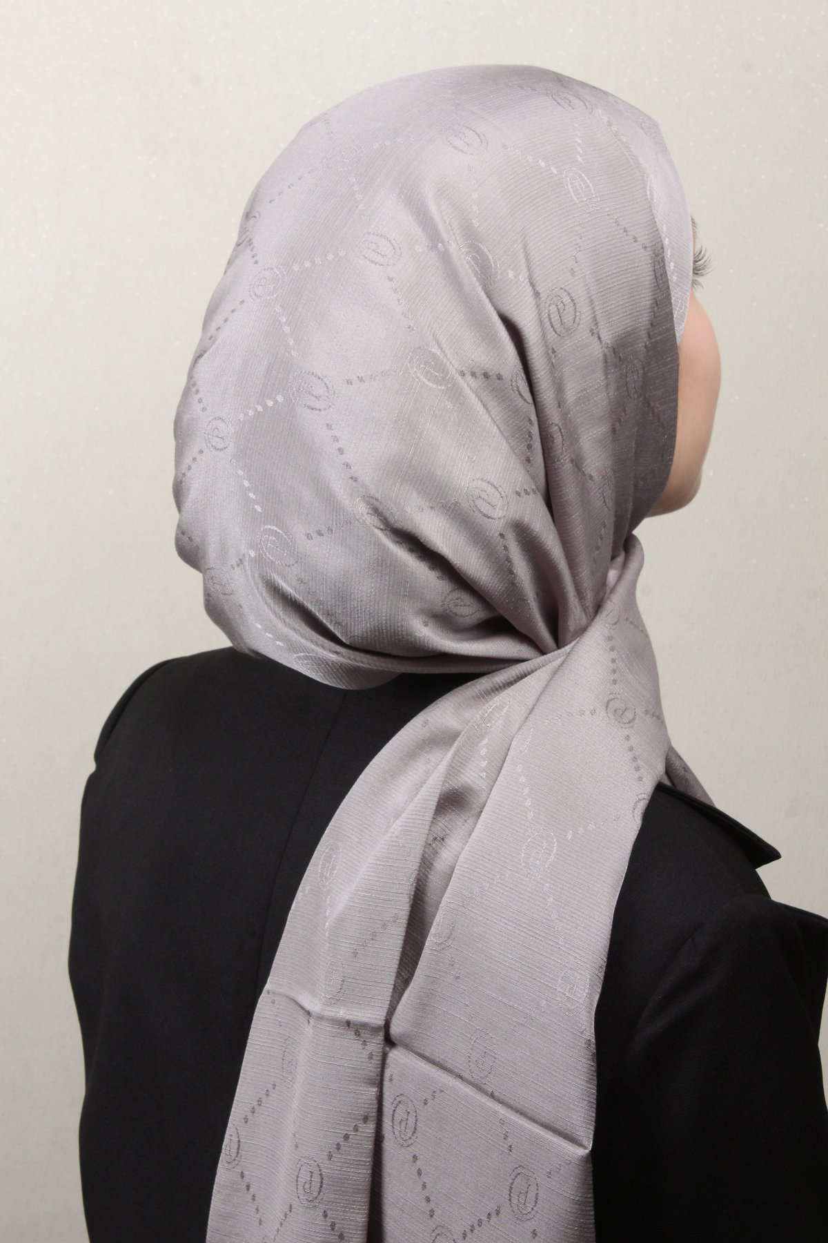 Piramit Monogram Şal 2889-20 Gri