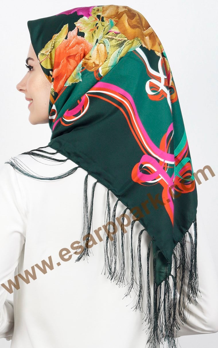 Piramit Püsküllü Eşarp 111-0016-29