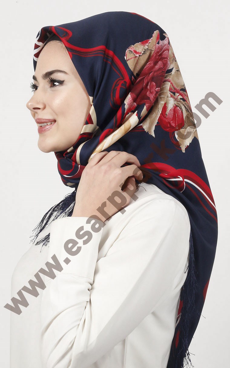 Piramit Püsküllü Eşarp 111-0023-26