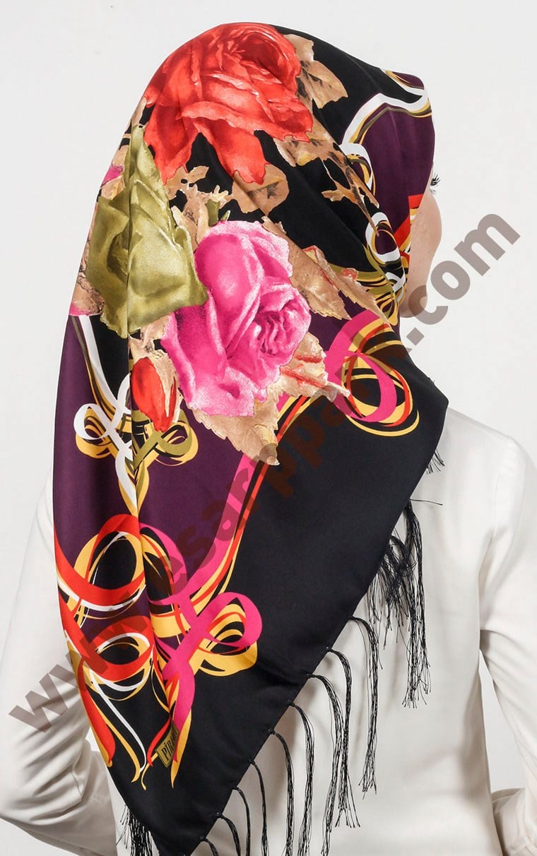 Piramit Püsküllü Eşarp 111-0023-27