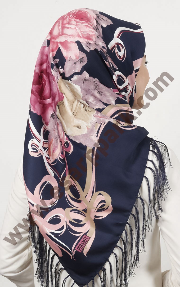 Piramit Püsküllü Eşarp 111-0023-38