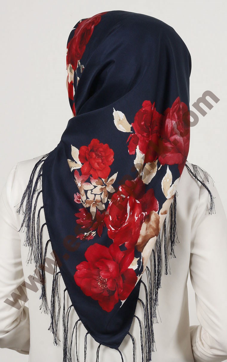 Piramit Püsküllü Eşarp 111-0023-57