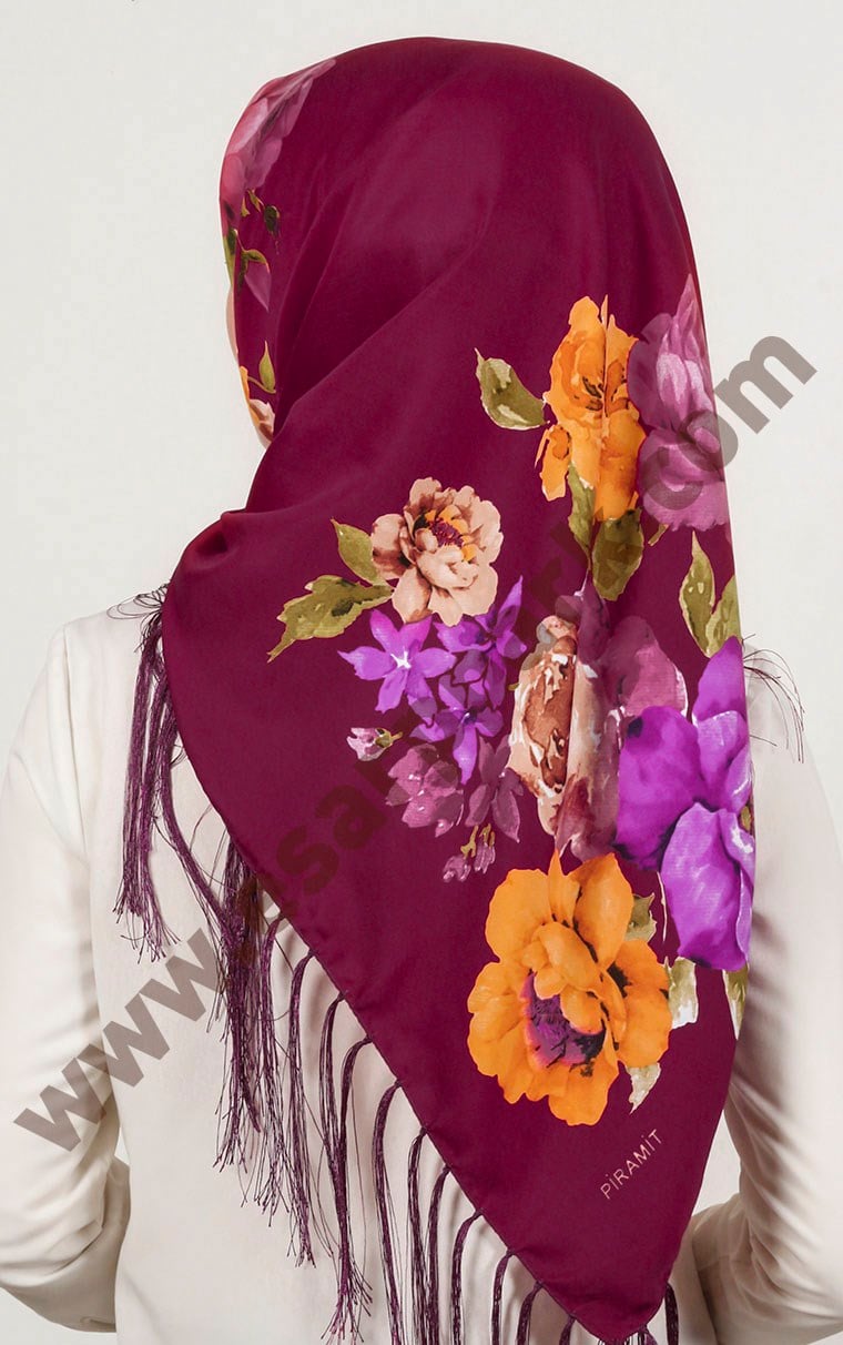 Piramit Püsküllü Eşarp 111-0023-58