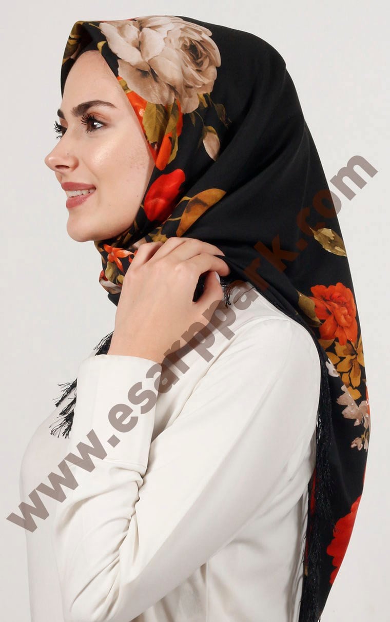 Piramit Püsküllü Eşarp 111-0023-59