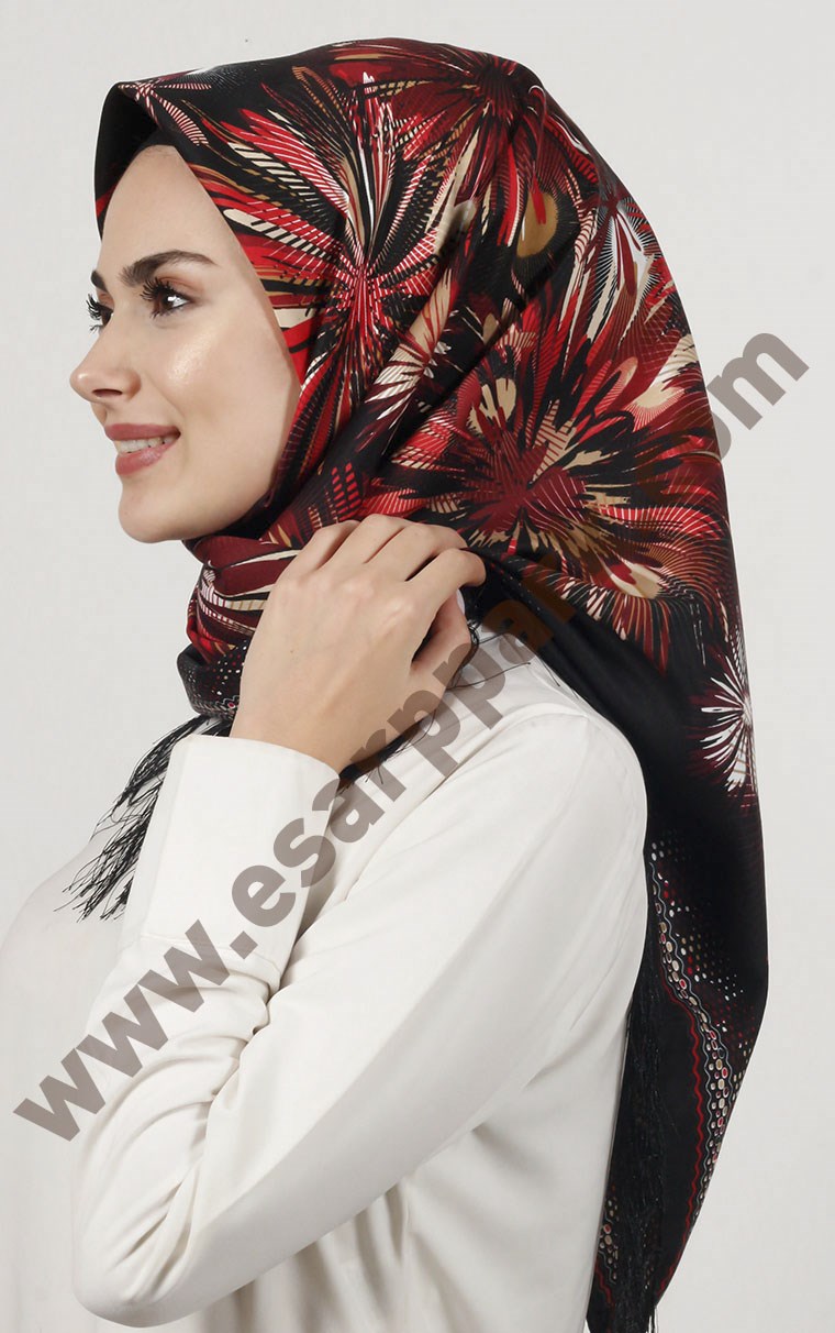 Piramit Püsküllü Eşarp 111-0023-65