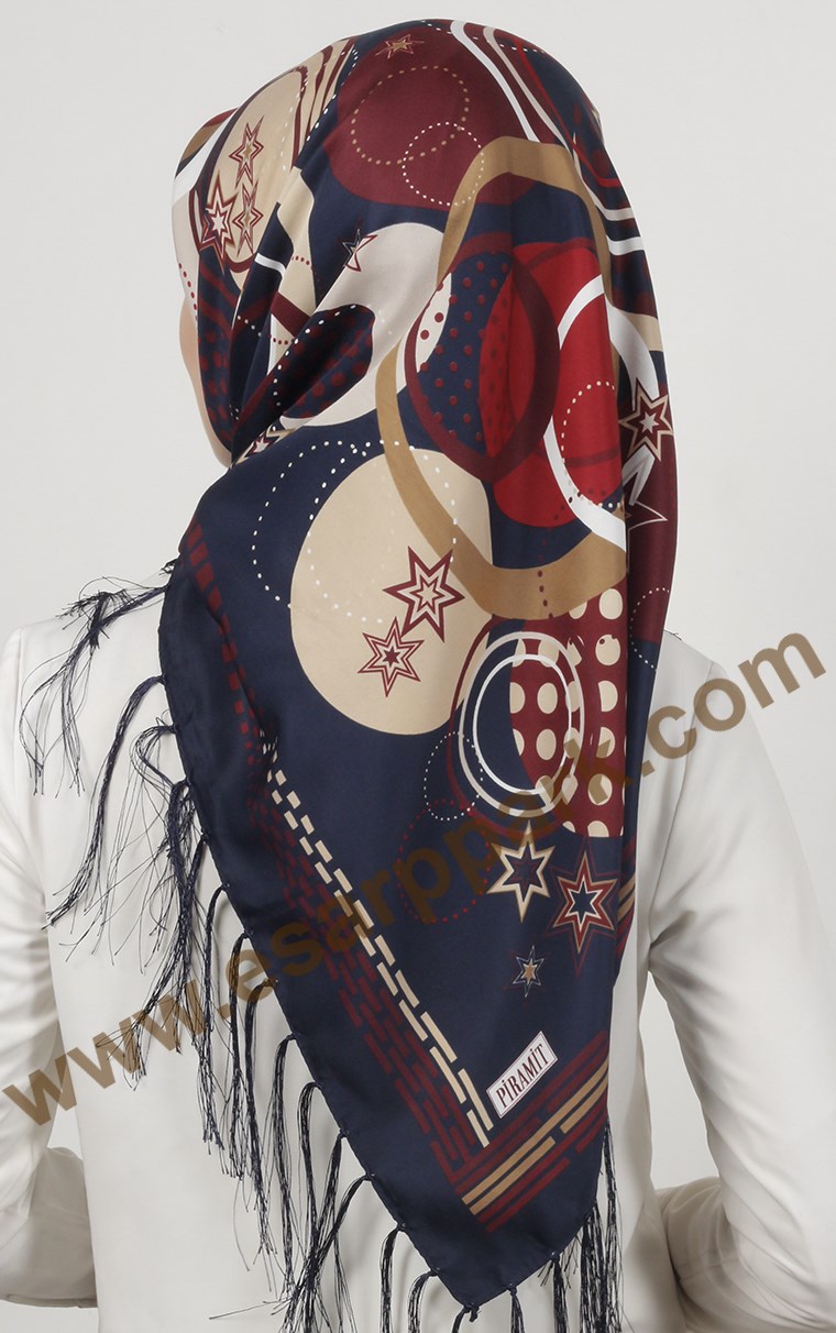 Piramit Püsküllü Eşarp 111-0024-14