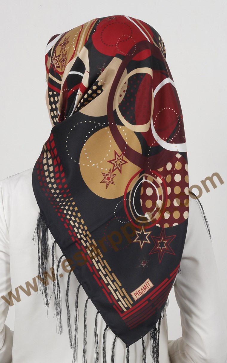 Piramit Püsküllü Eşarp 111-0024-20