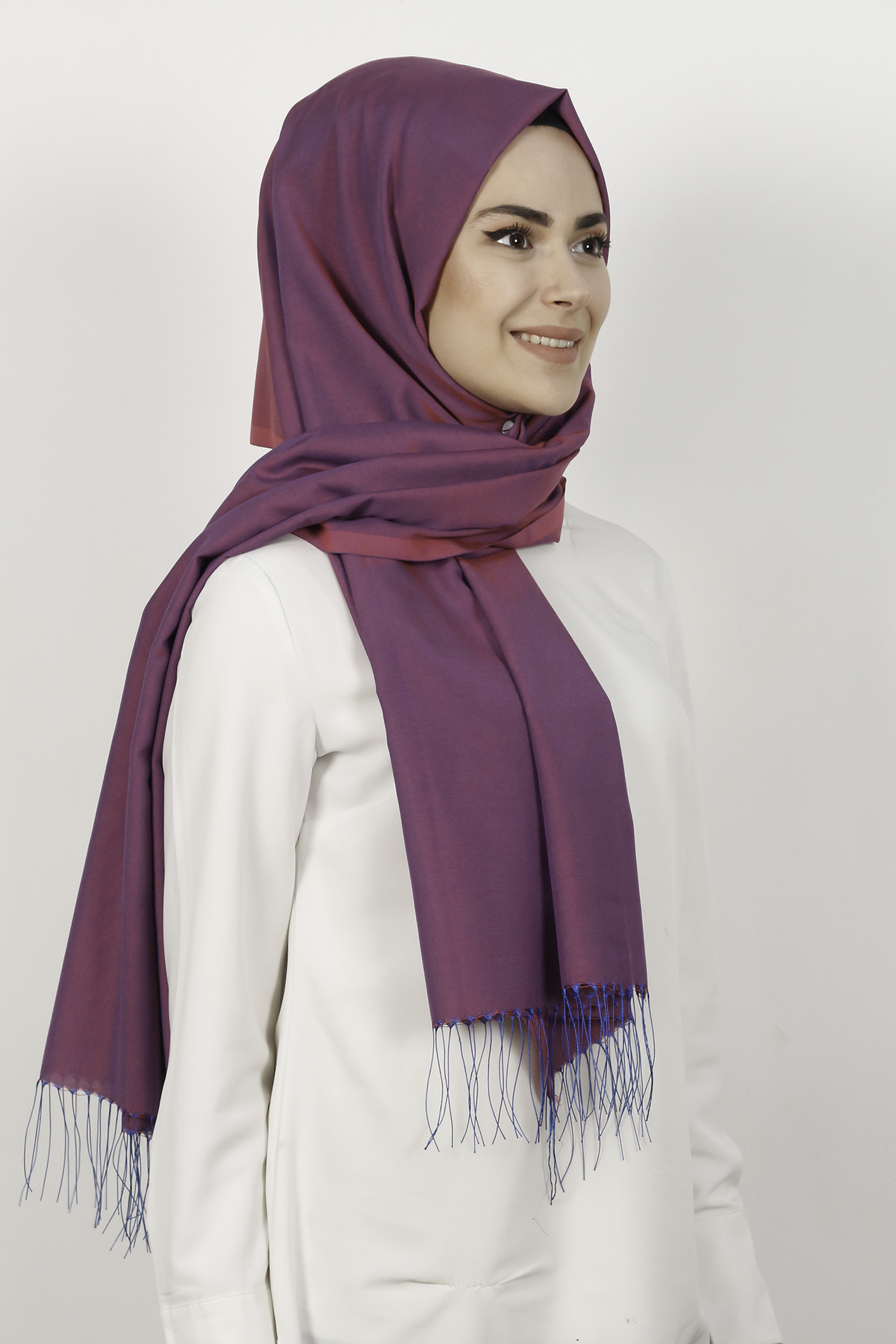 Piramit Sert Duran 2805-10 Pembe-Mavi
