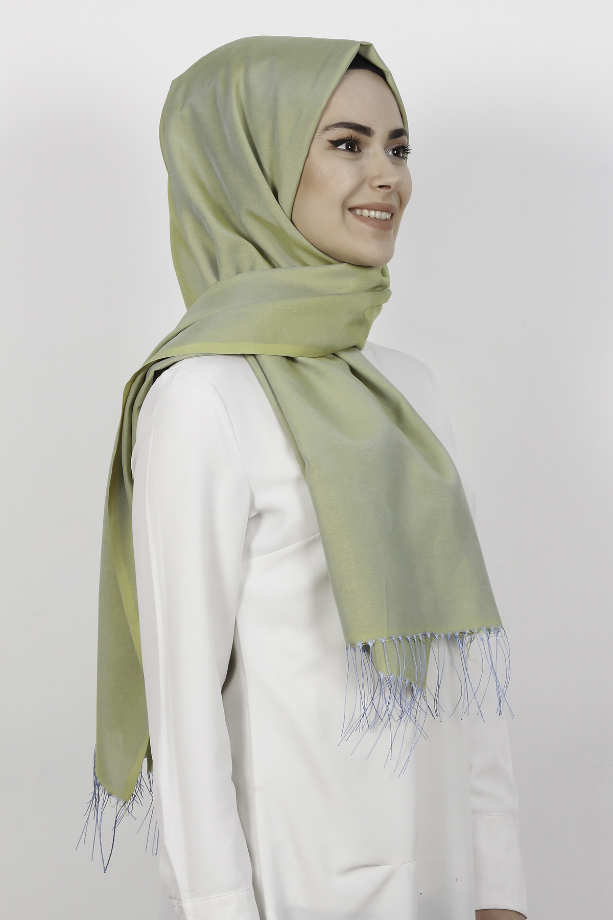 Piramit Sert Duran 2805-12 Mint Yeşili