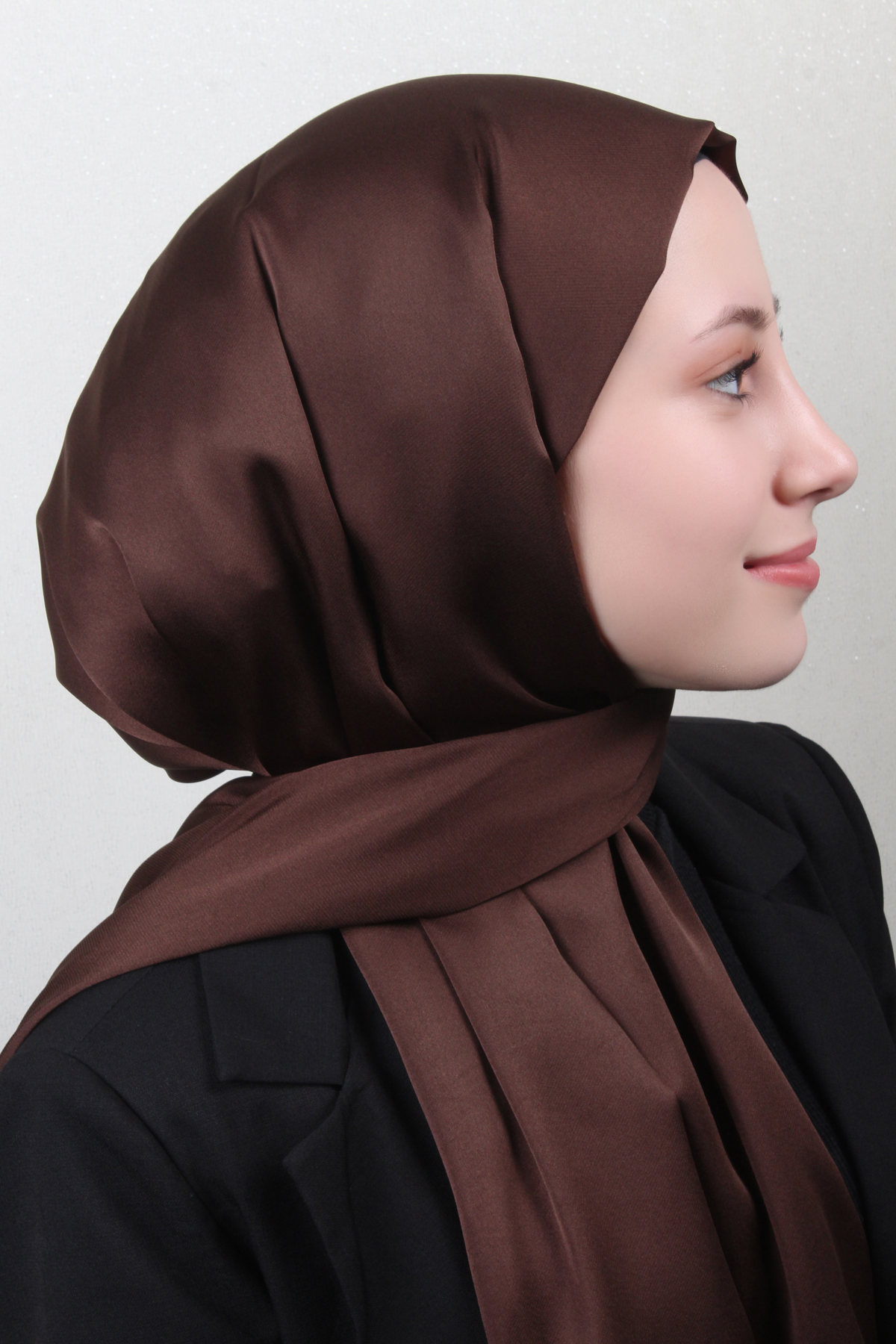 Piramit Style Şal 2888-8 Kahverengi