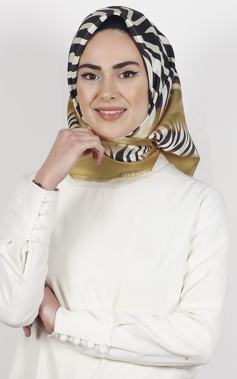 Piramit Tafta Dijital Eşarp 1926-7