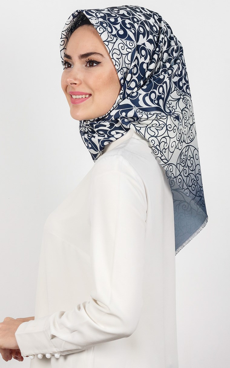 Piramit Tafta Dijital Eşarp 1931-3