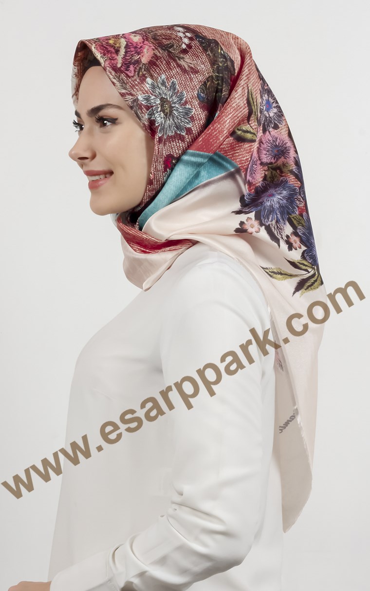 Piramit Tafta Dijital Eşarp 1942-5