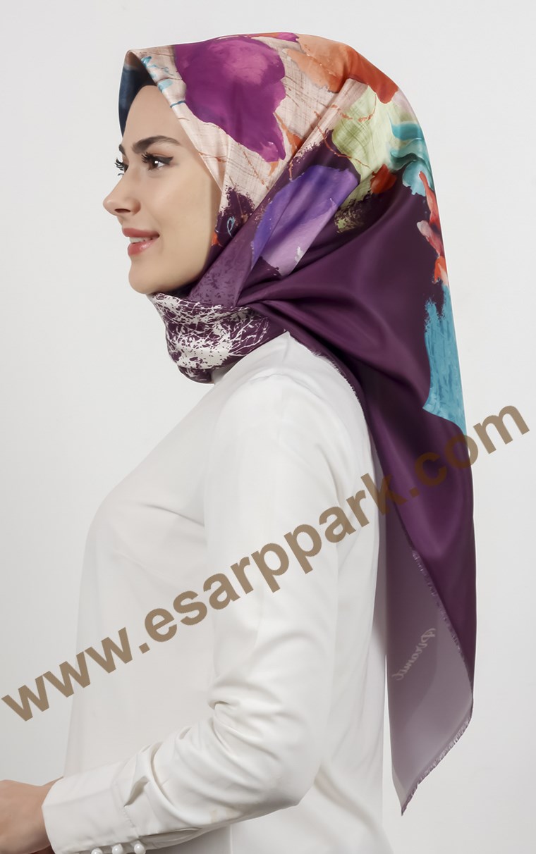 Piramit Tafta Dijital Eşarp 1943-10