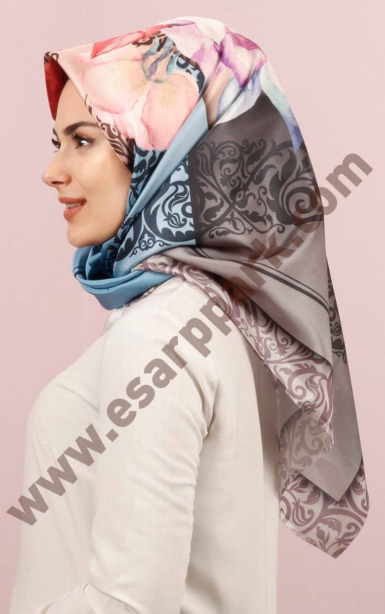 Piramit Tafta Dijital Eşarp 1946-6