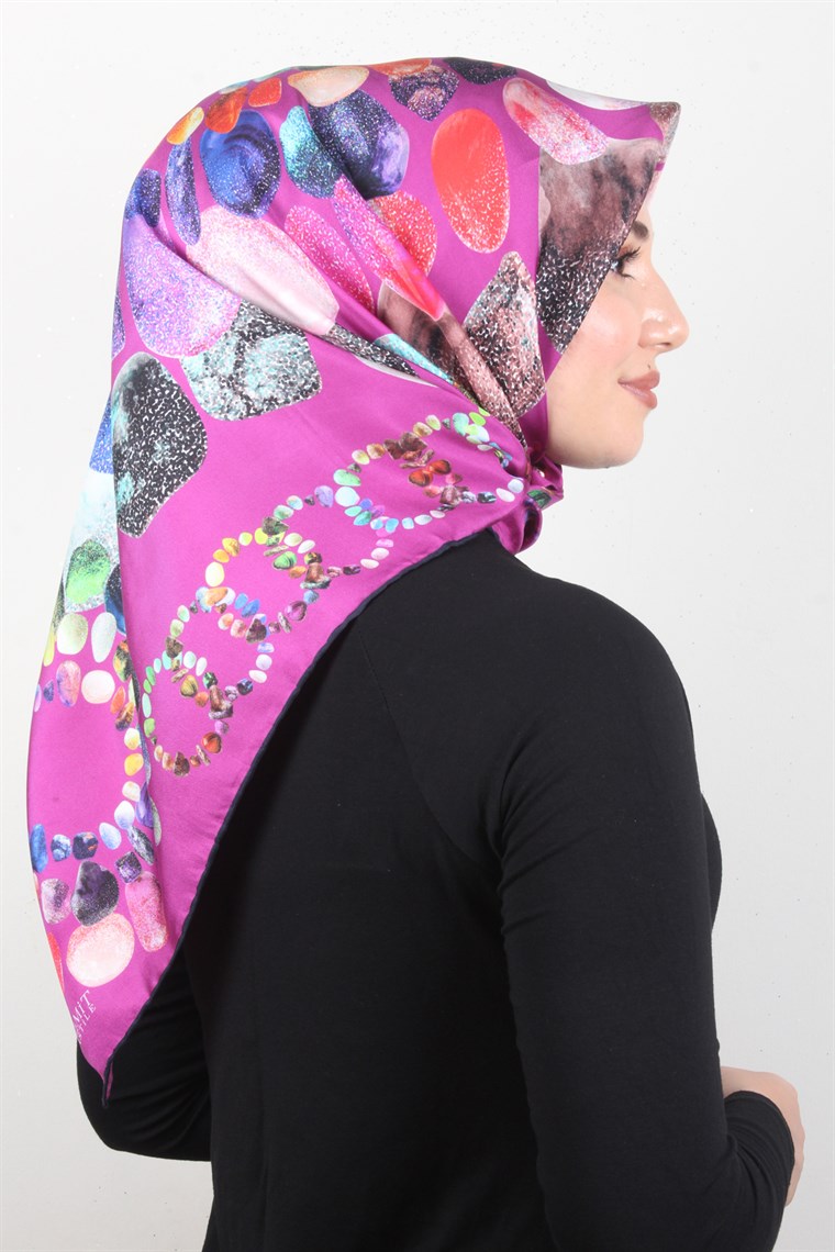 Piramit Twill İpek Eşarp 1841-2