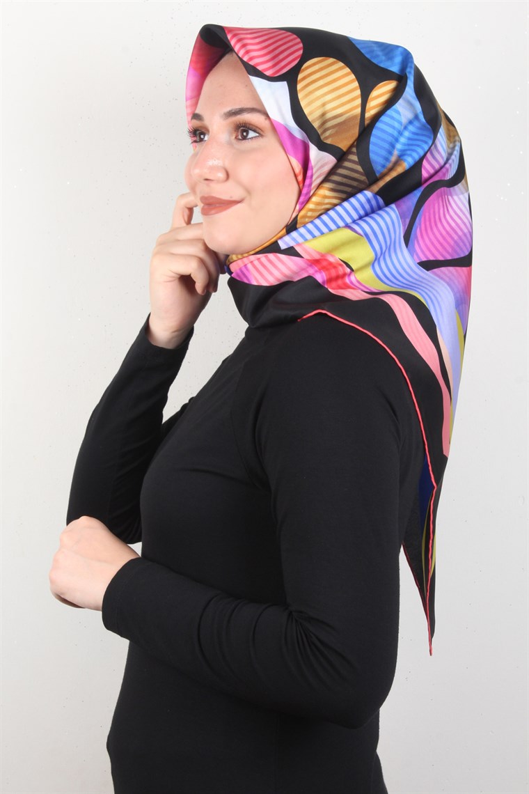 Piramit Twill İpek Eşarp 1844-2