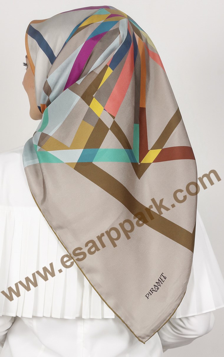 Piramit Twill İpek Eşarp 1846-1