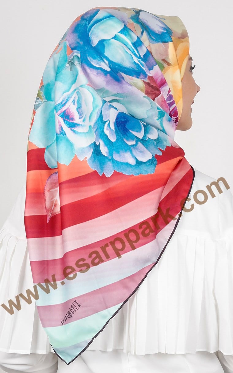 Piramit Twill İpek Eşarp 1847-1