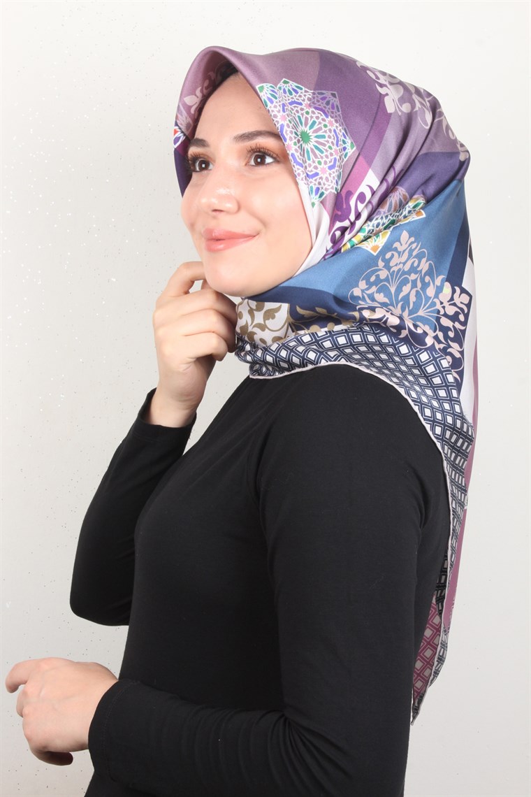 Piramit Twill İpek Eşarp 1865-1