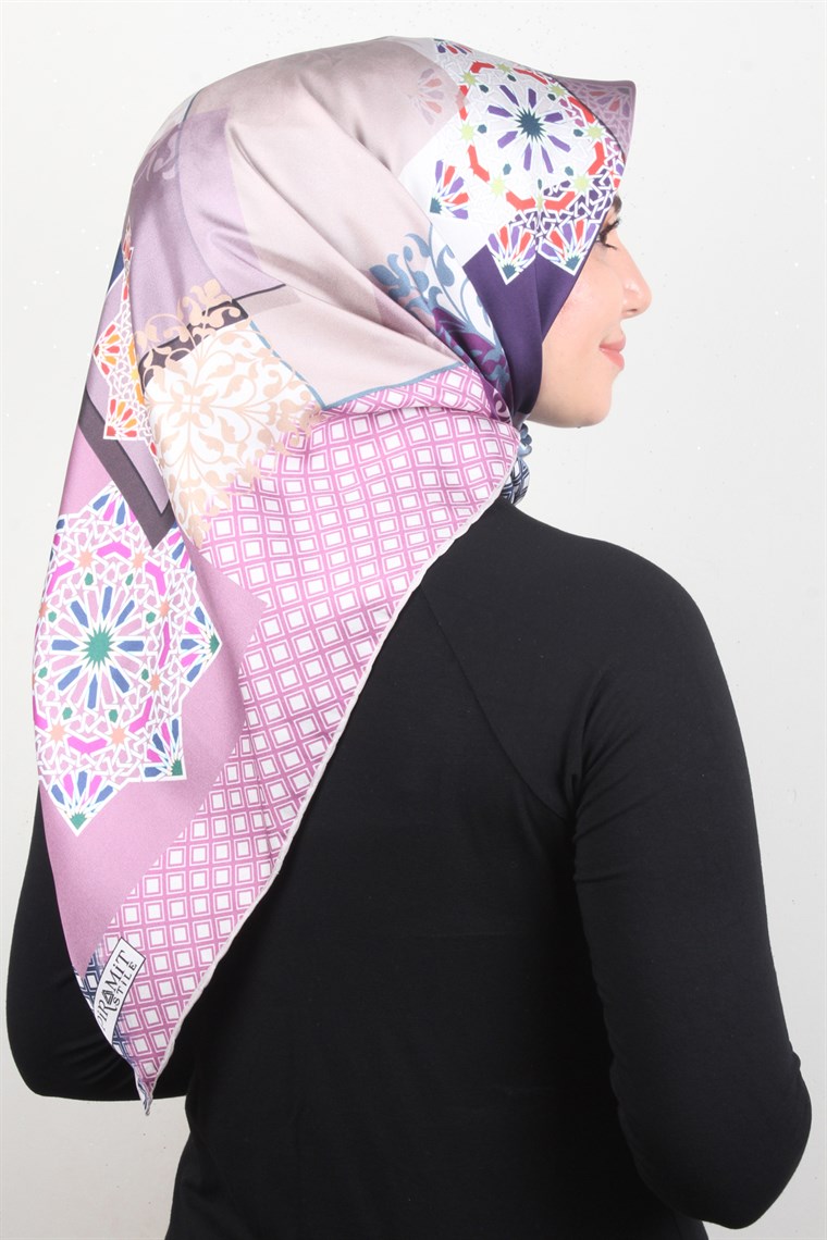 Piramit Twill İpek Eşarp 1865-1