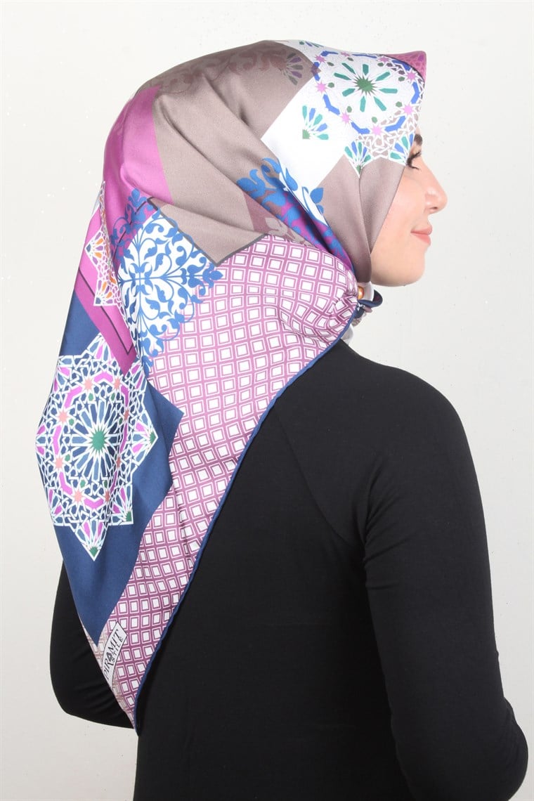 Piramit Twill İpek Eşarp 1865-2