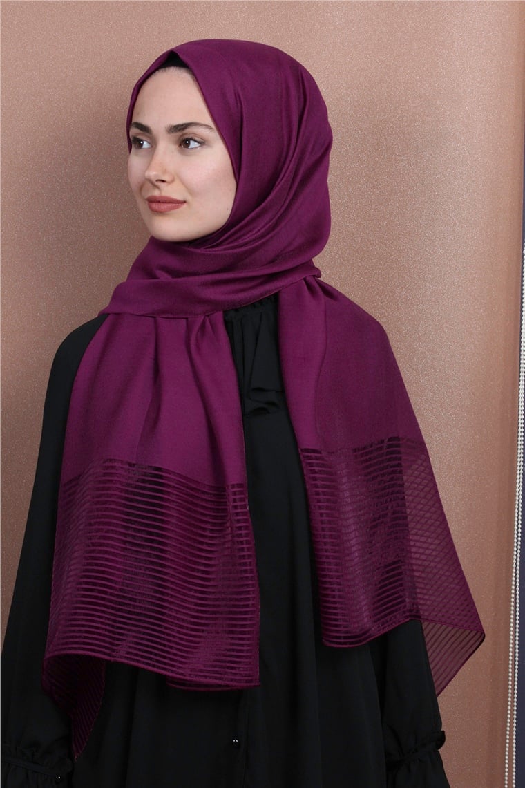 Prenses Stor Şal 4297-9 Fuşya