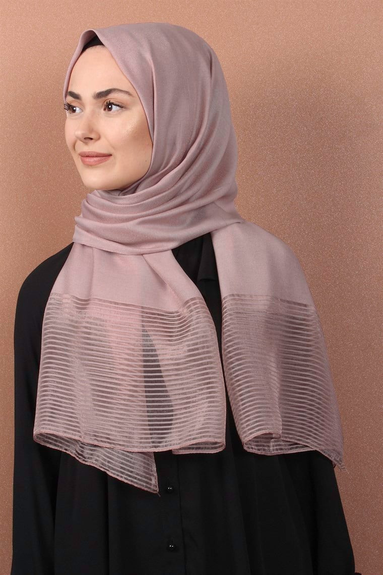 Prenses Stor Şal 4297-13 Gül Kurusu