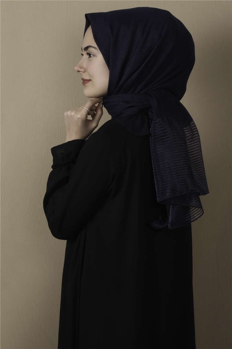 Prenses Stor Şal 4297-6 Lacivert