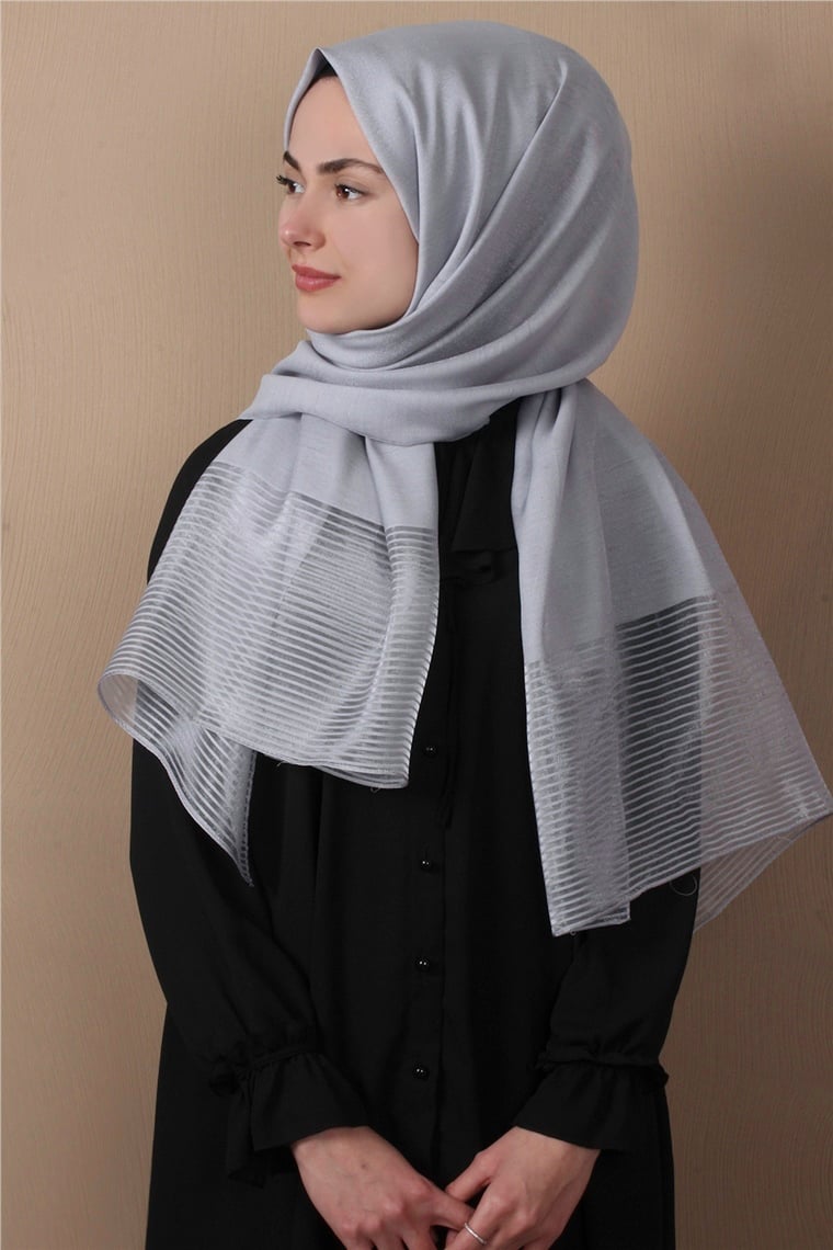 Prenses Stor Şal 4297-7 Gri