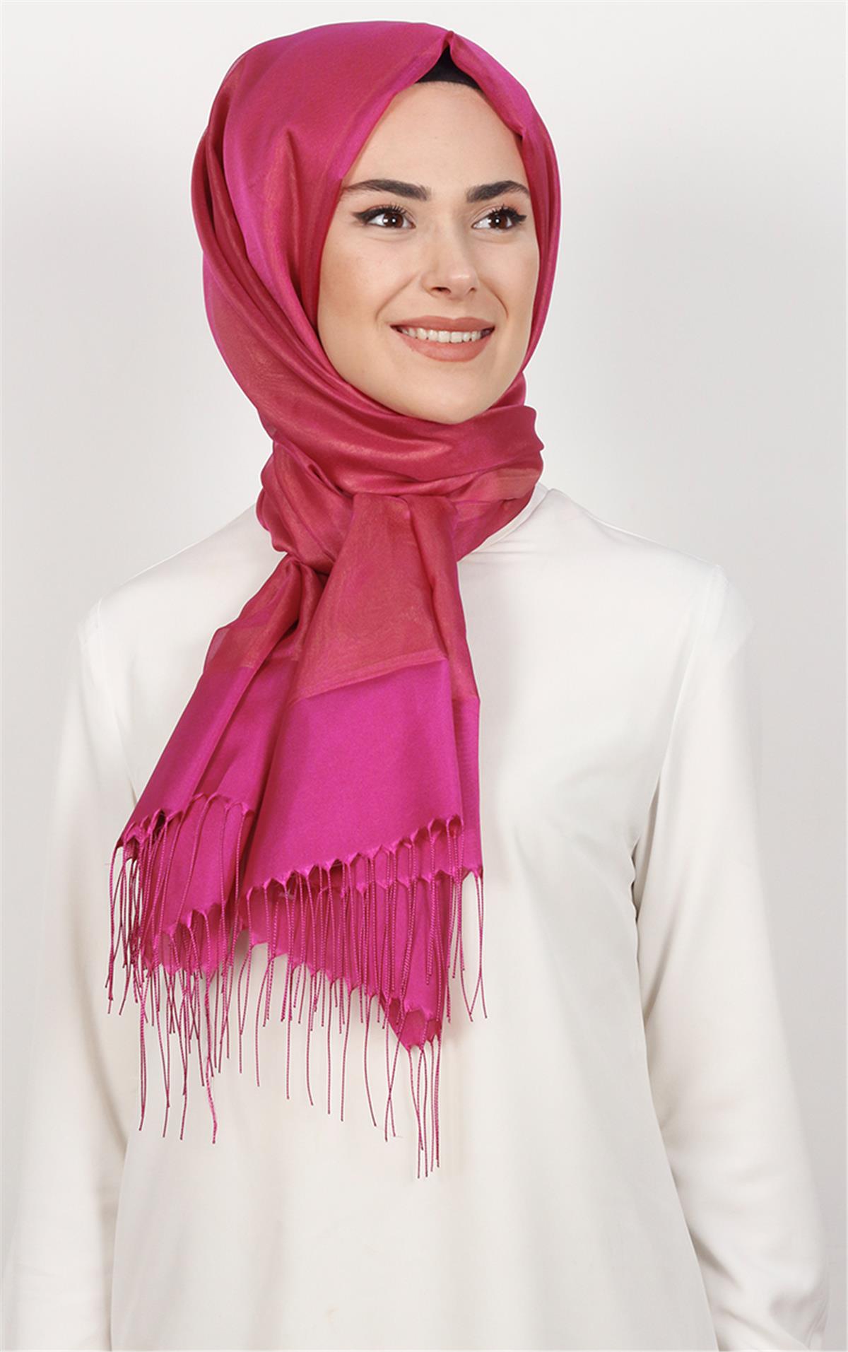 Prenses Tül Şal 2808-17 Mercan